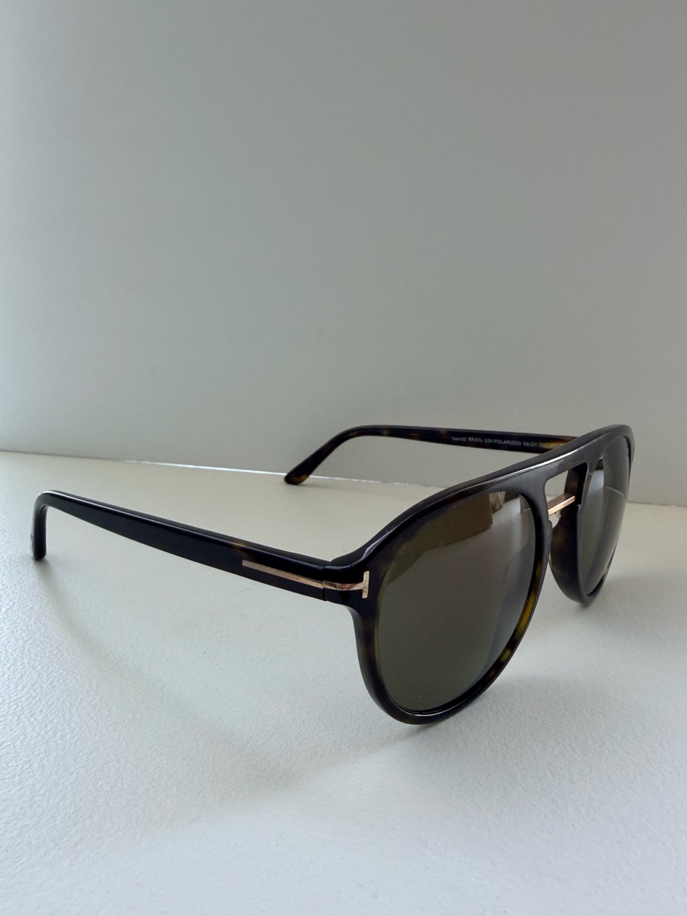 Tom Ford Polarized TF675 Ivan Tortoiseshell Sunglasses Brown Lens 52H 54-21-145